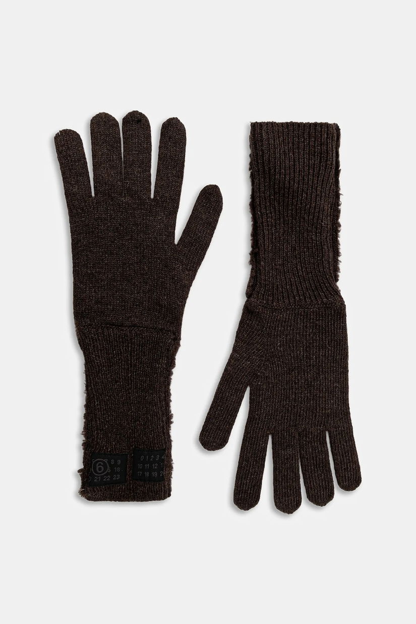 MM6 Maison Margiela mănuși cu lână