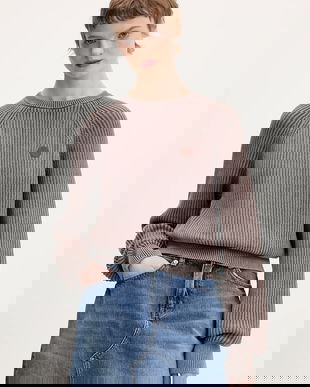 Hugo Blue pulover de bumbac Slipery_B