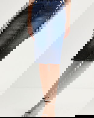 Guess fustă jeans RILEY