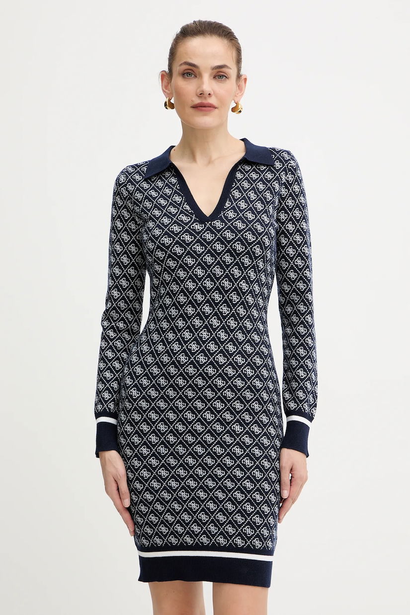 Guess rochie din amestec de lână AUBREY