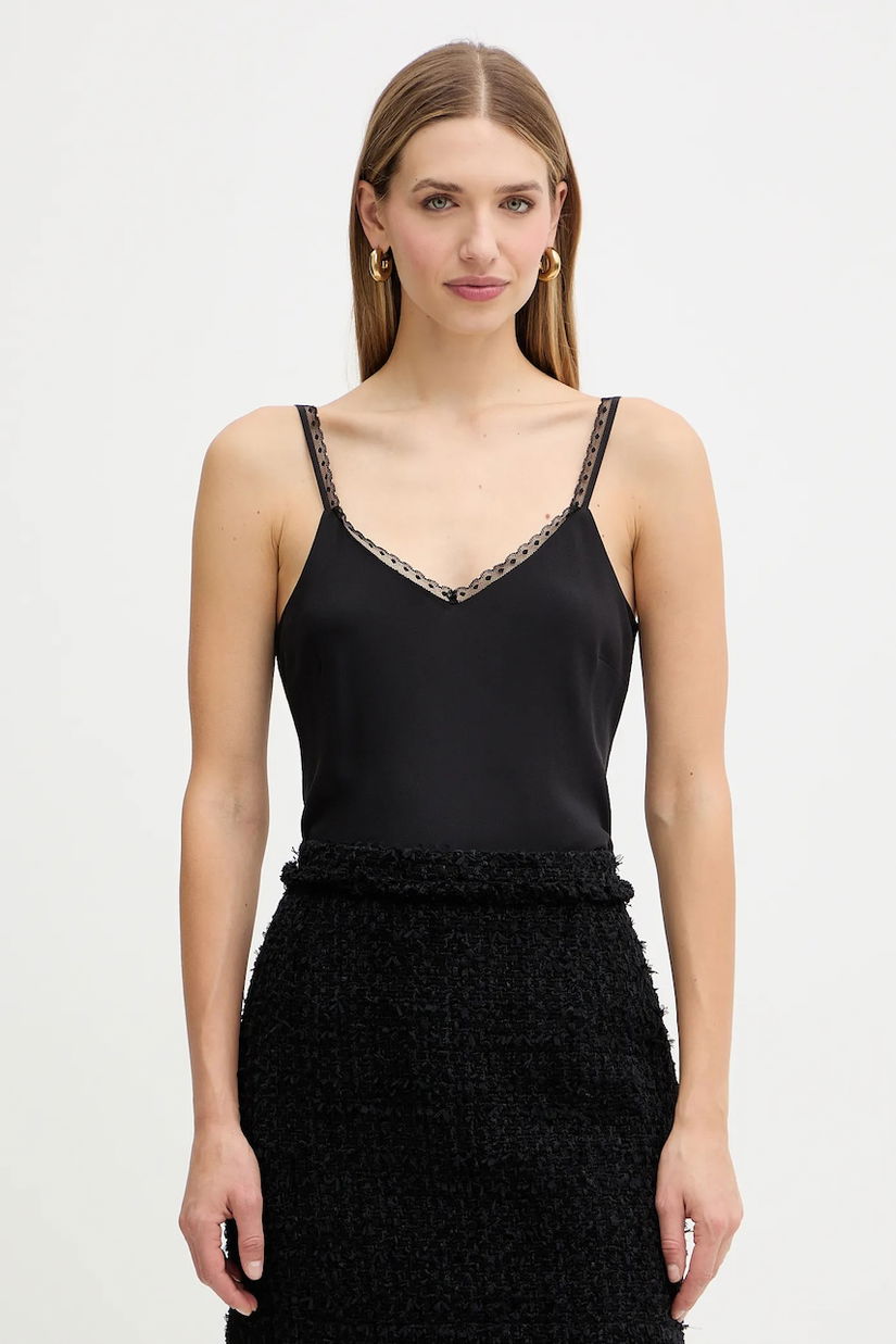 Twinset top din amestec de mătase