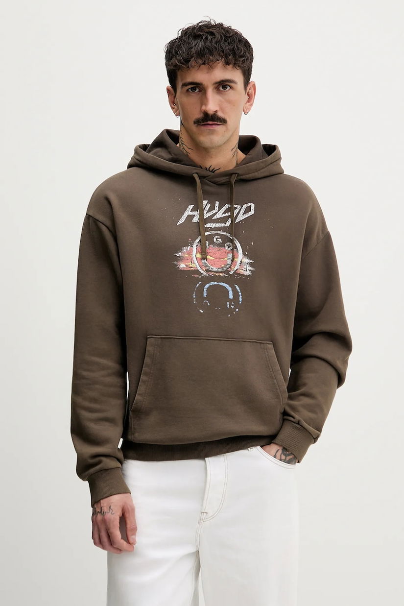 HUGO Blue hanorac de bumbac Nimponex