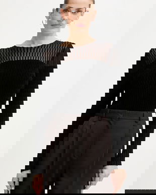 Guess bluză de catifea ROWENA