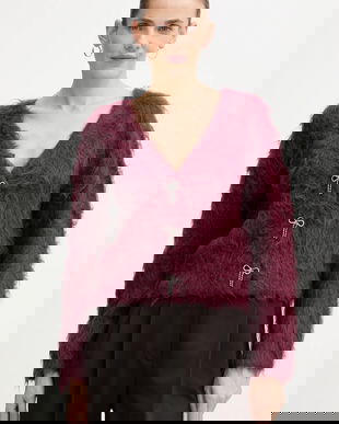 Guess cardigan cu alpaca TOMIKO