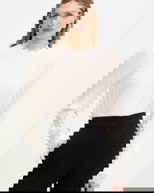 Twinset bluză cu mătase