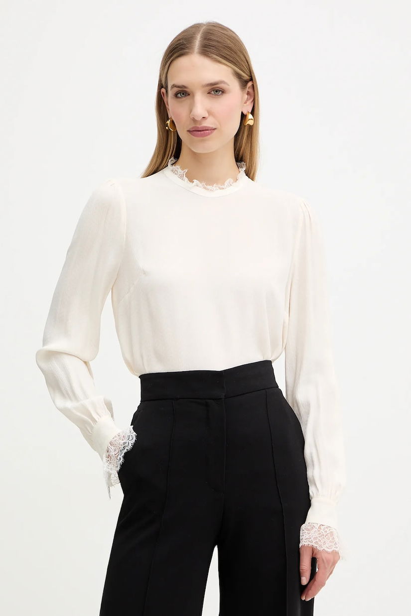 Twinset bluză cu mătase