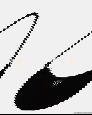 Guess geantă de mână din piele întoarsă AMITA