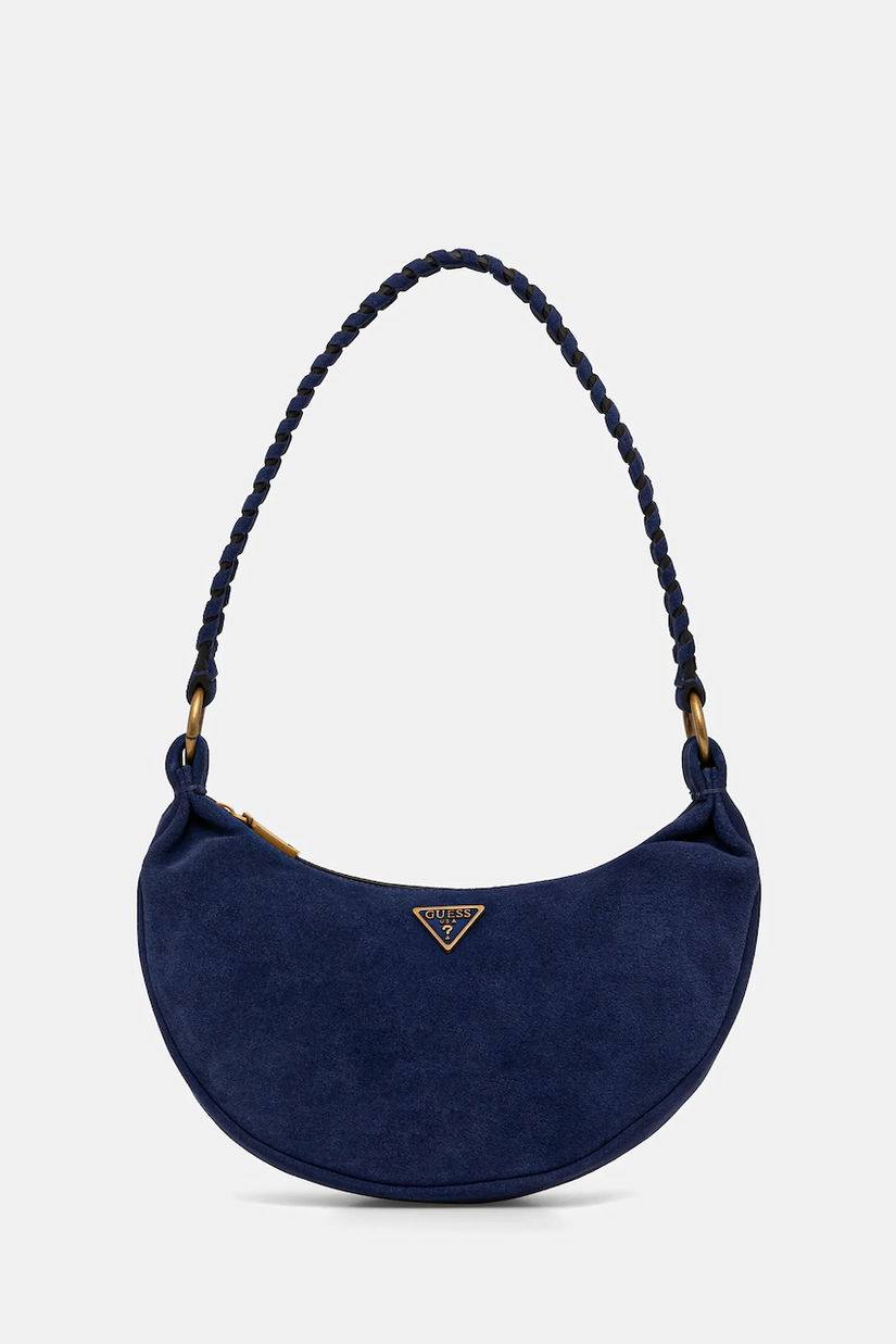 Guess geantă de mână din piele întoarsă AMITA