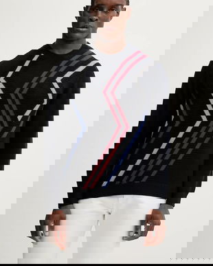 Armani Exchange pulover din amestec de lână