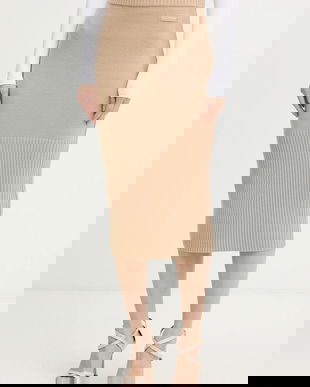 Armani Exchange fustă cu lână