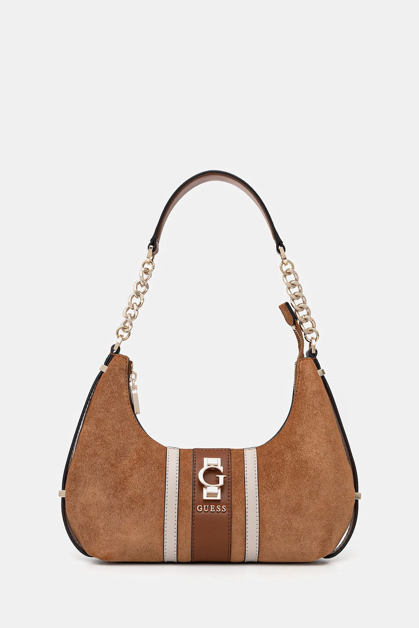 Guess geantă de mână din piele întoarsă ERENIA