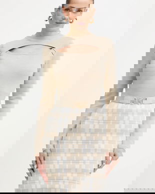 Guess rochie din amestec de lana CORALINE