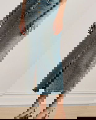 Lauren Ralph Lauren fustă jeans