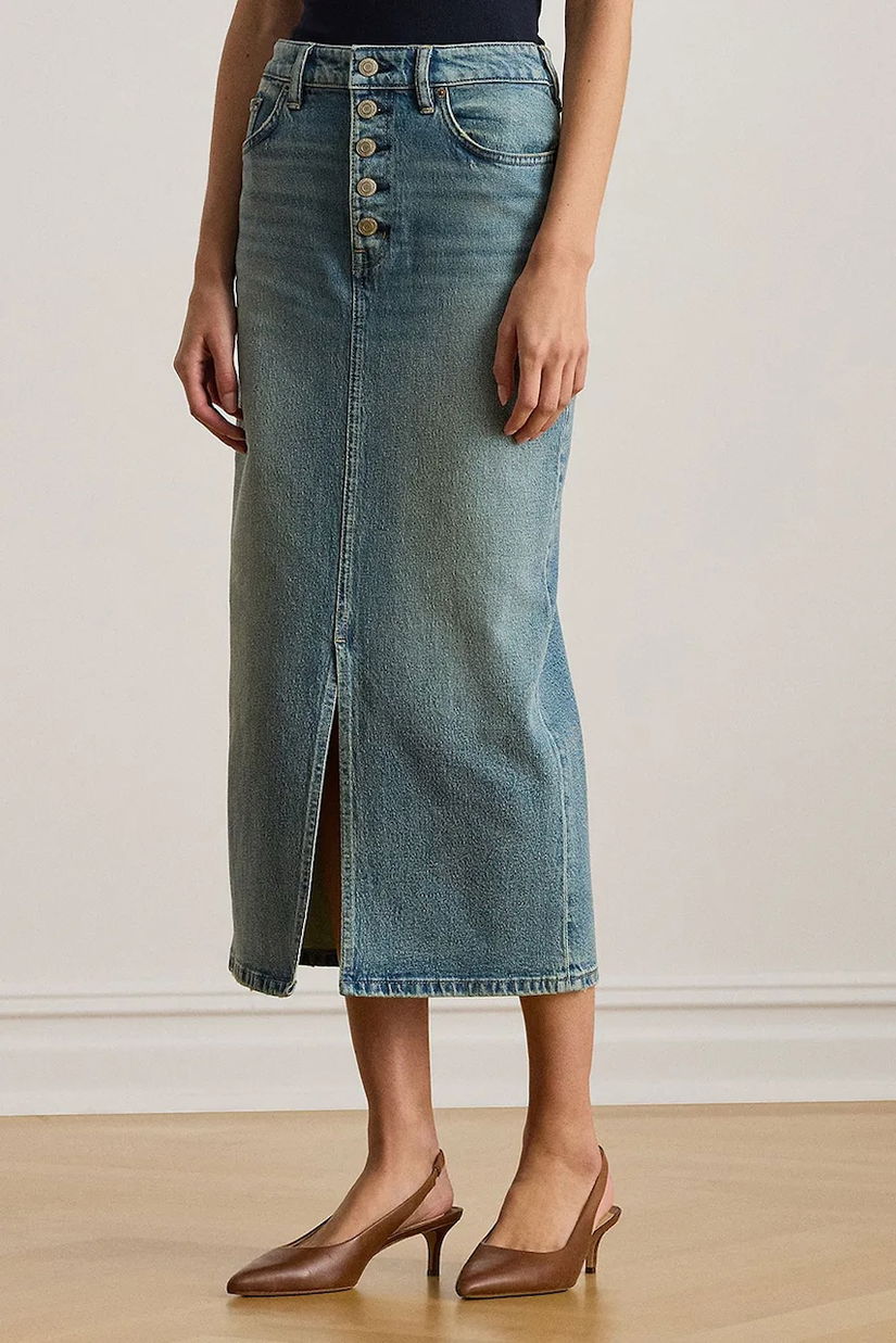 Lauren Ralph Lauren fustă jeans