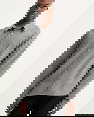 Calvin Klein cămașă din amestec de lână