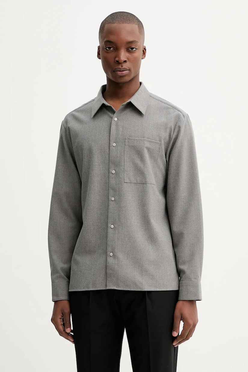 Calvin Klein cămașă din amestec de lână