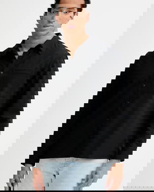 Calvin Klein cămașă din amestec de lână