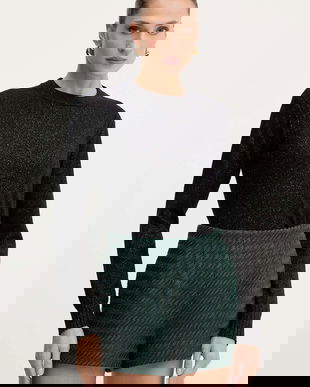 Armani Exchange pulover din amestec de lână