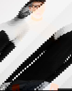 EA7 Emporio Armani pulover din amestec de lână