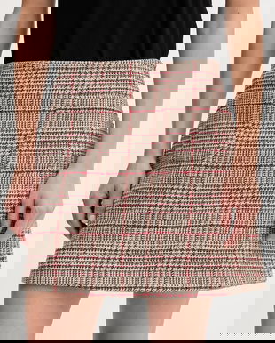 Tommy Hilfiger fusta din amestec de lână