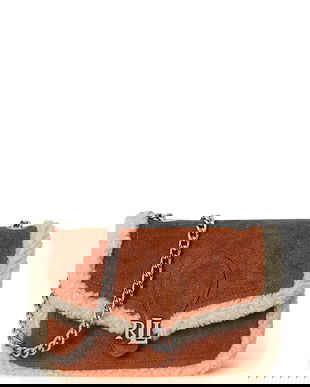 Lauren Ralph Lauren geantă de mana din piele intoarsa