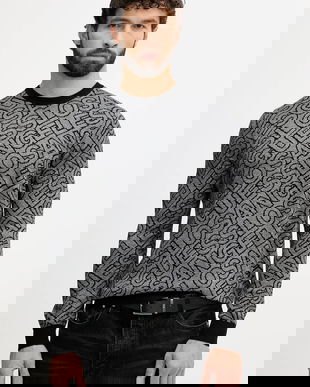 Guess pulover din amestec de mătase JARROD