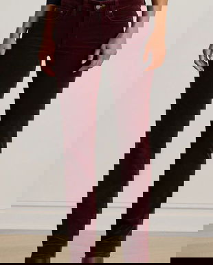 Lauren Ralph Lauren pantaloni de catifea cord