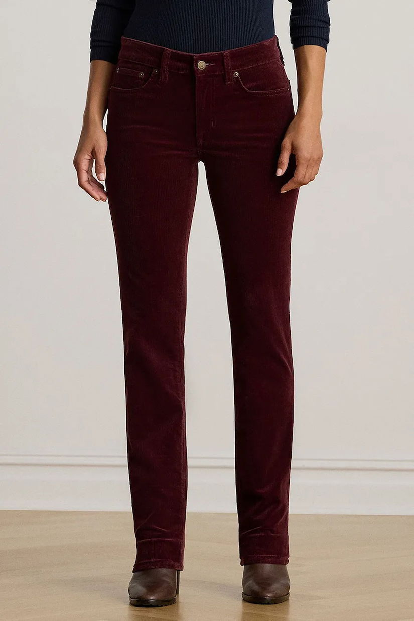 Lauren Ralph Lauren pantaloni de catifea cord