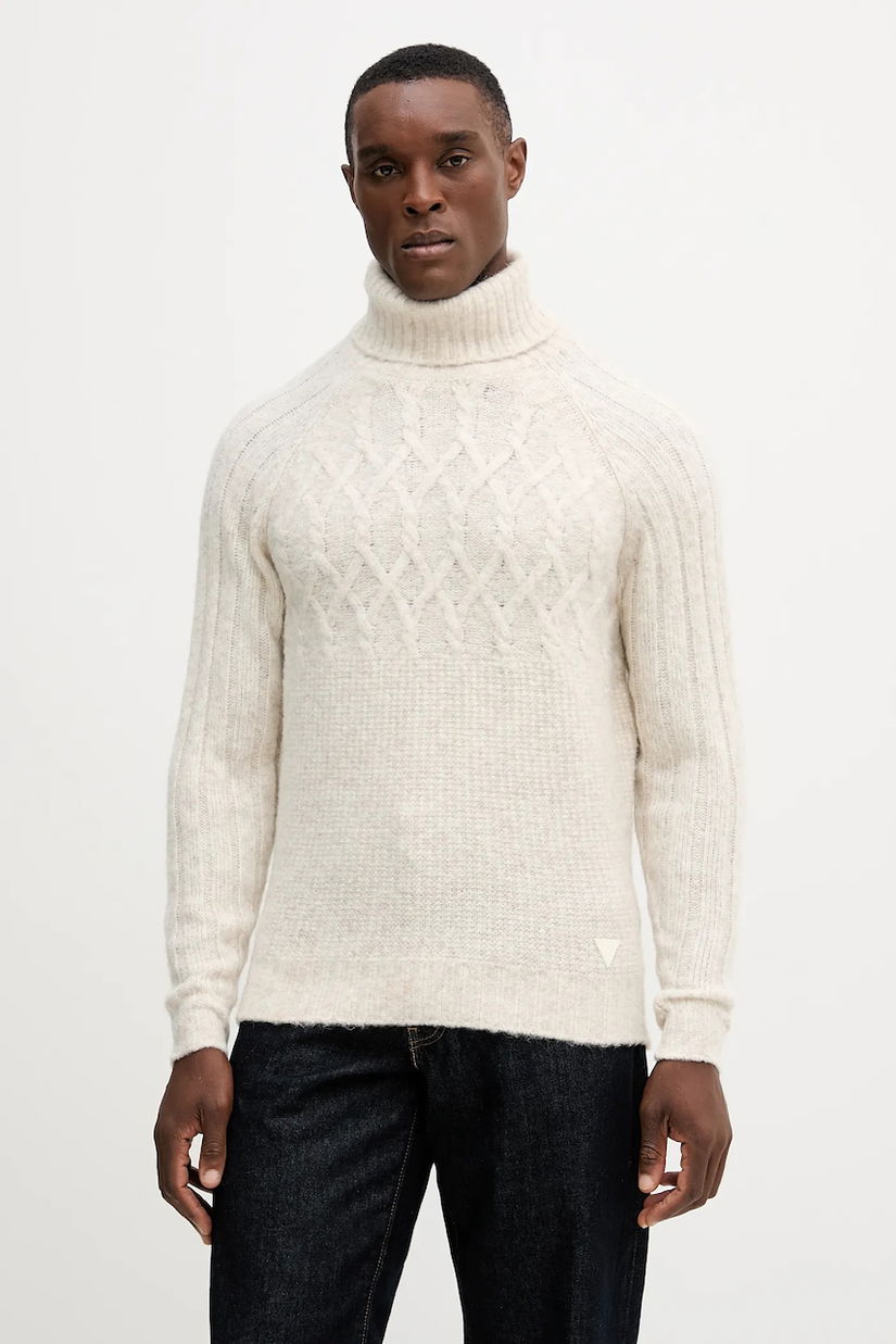 Guess pulover din amestec de lână JEMMY