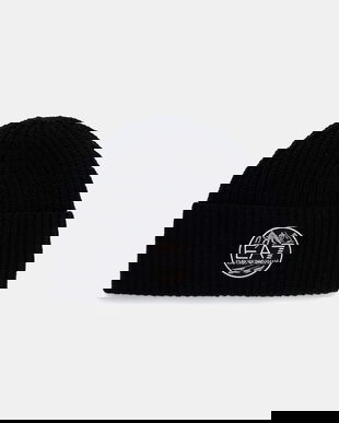 EA7 Emporio Armani pălărie din amestec de lână