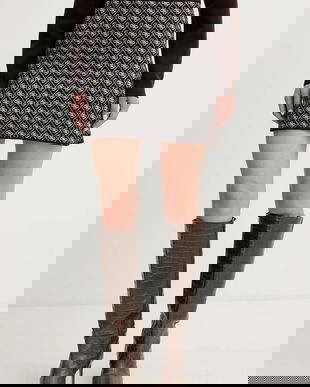 Guess fustă din amestec de lână AUBREY