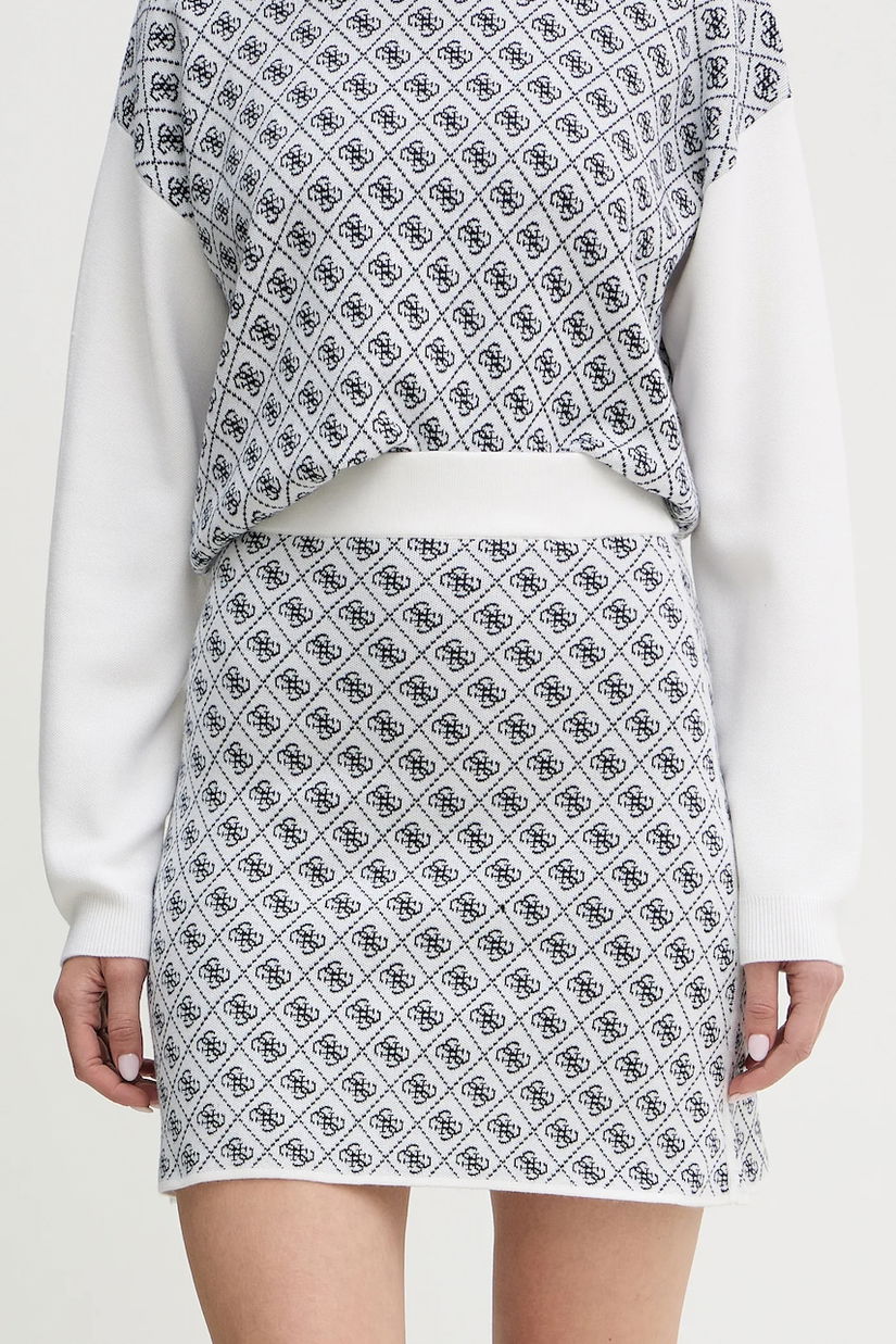 Guess fustă din amestec de lână AUBREY