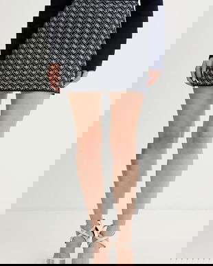 Guess fustă din amestec de lână AUBREY