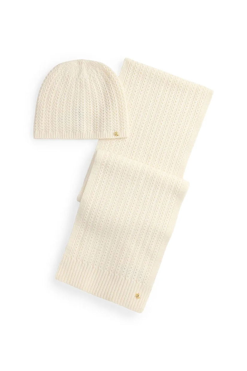 Lauren Ralph Lauren pălărie și eșarfă din lână