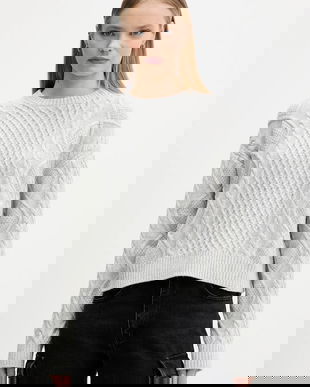 Guess Jeans pulover din amestec de lână