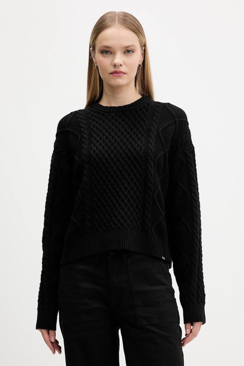 Guess Jeans pulover din amestec de lână