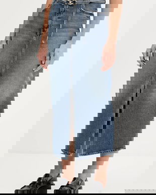 HUGO fustă din denim Gatje_3