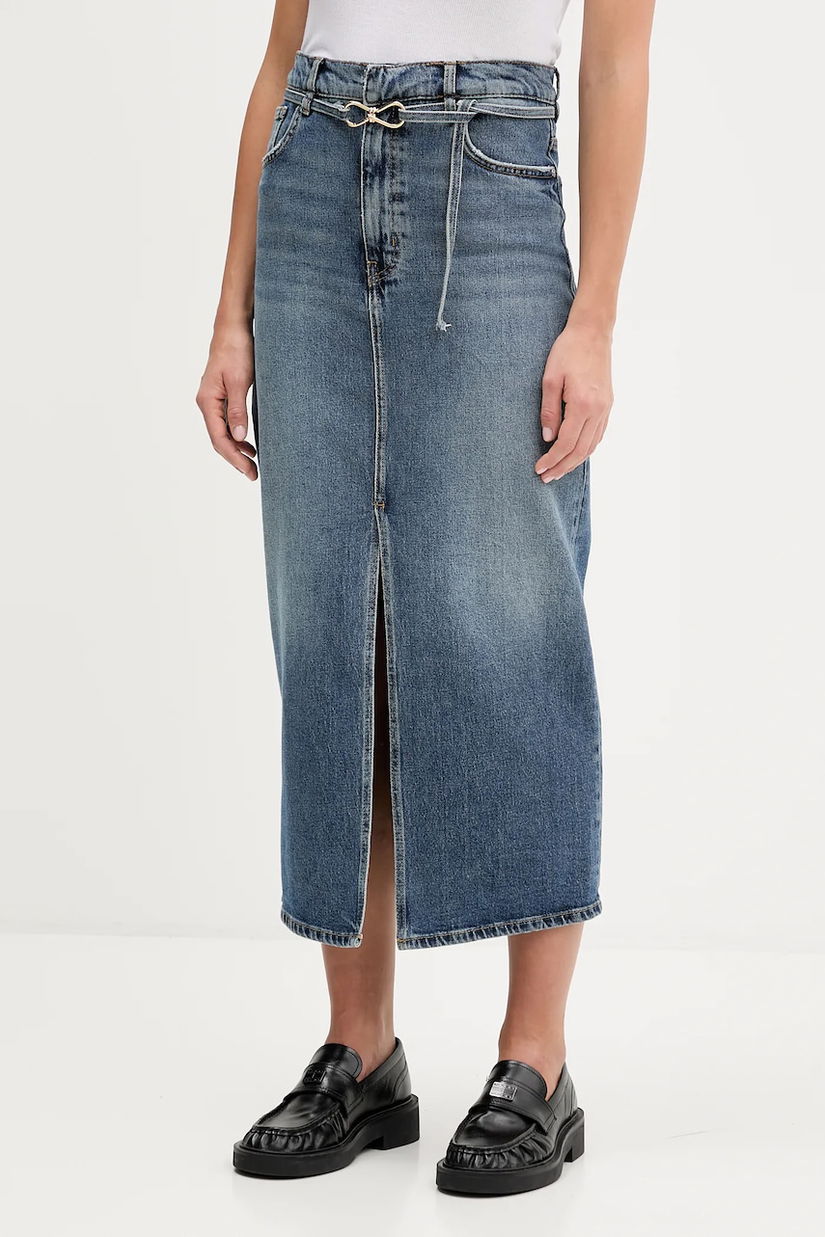 HUGO fustă din denim Gatje_3