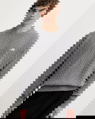 Guess Jeans pulover din amestec de lână