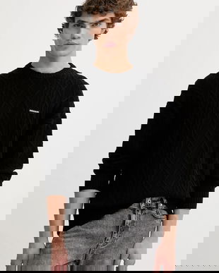 Guess Jeans pulover din amestec de lână