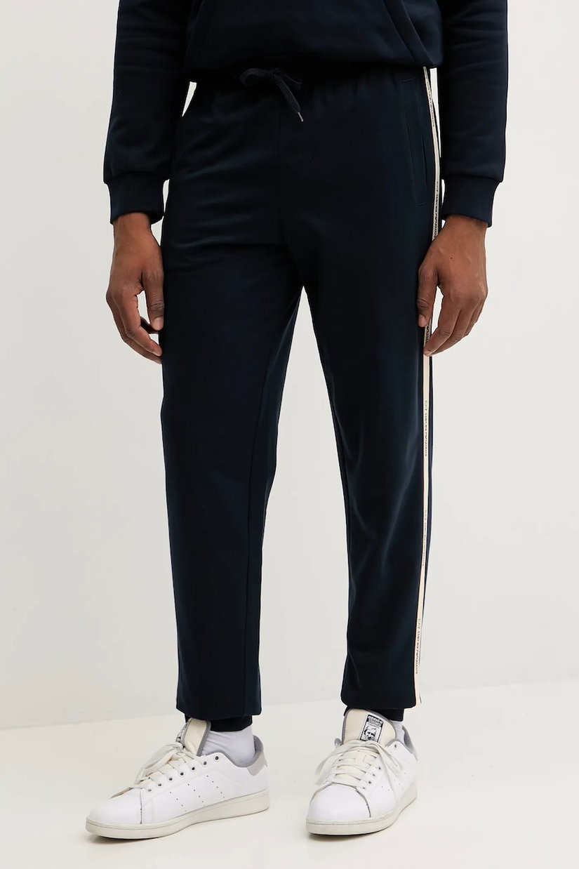 EA7 Emporio Armani pantaloni de trening din bumbac