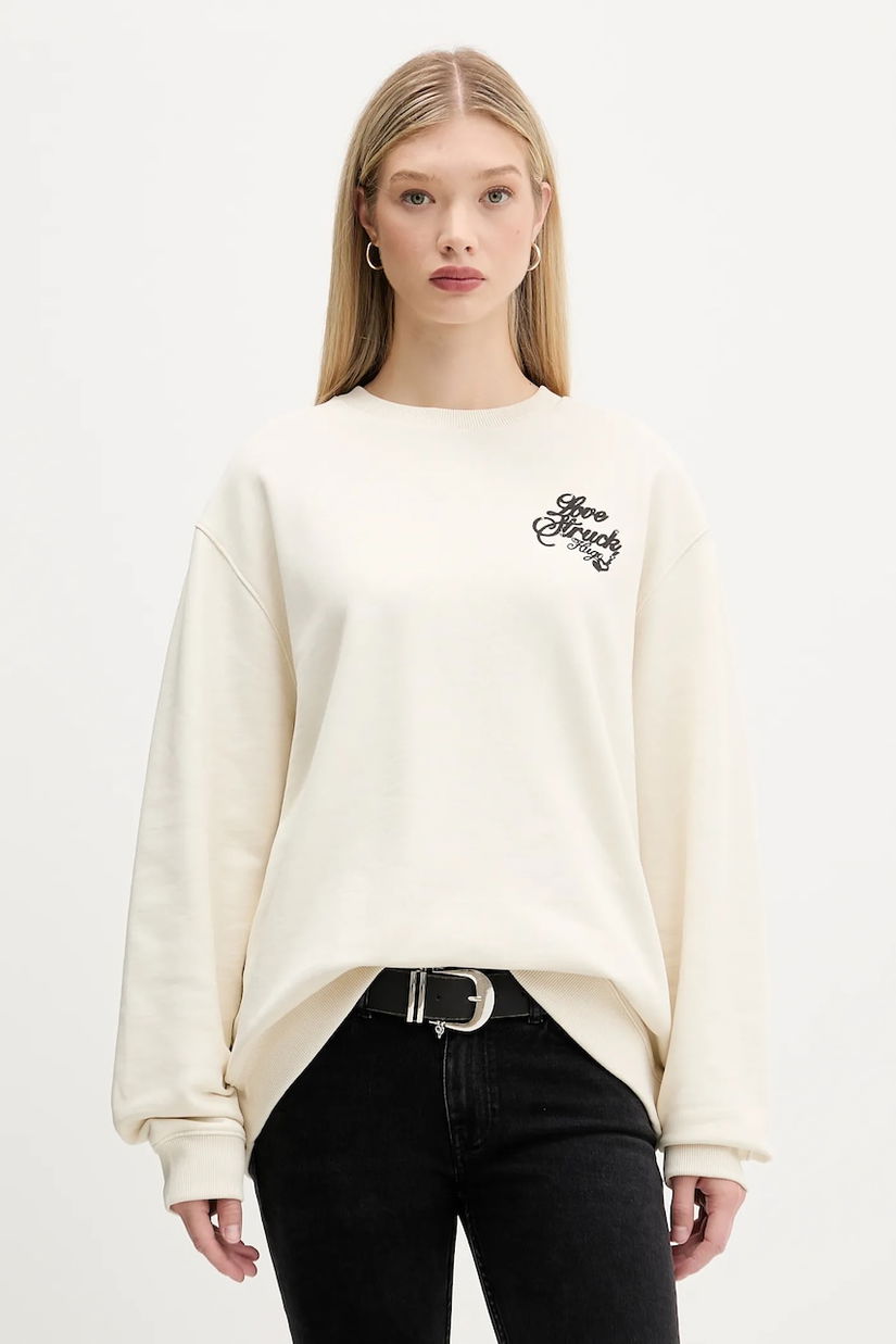 HUGO Blue hanorac de bumbac Oversized Crew_B_4