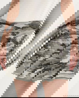 Guess Originals fustă din bumbac