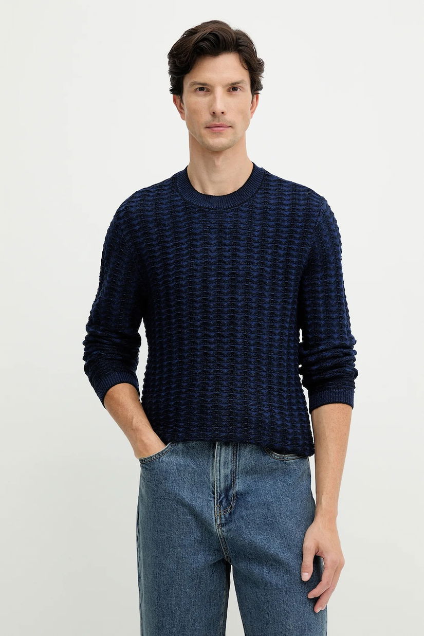 Armani Exchange pulover din amestec de lână