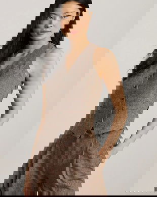 Lauren Ralph Lauren vestă din amestec de lână