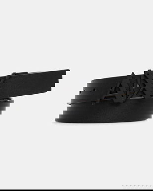 Armani Exchange curea de piele cu două fețe