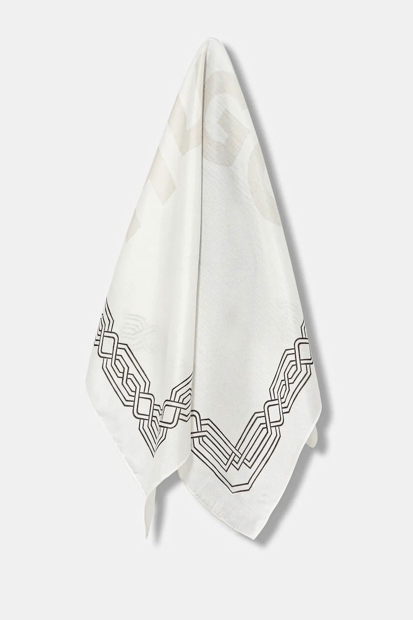 HUGO eșarfă cu un amestec din mătase Bandana cm 60x60