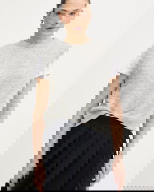 American Vintage vestă din amestec de lână