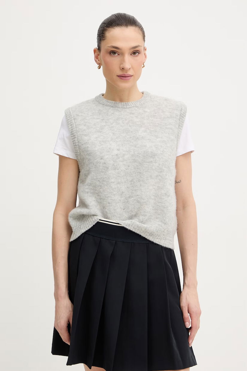 American Vintage vestă din amestec de lână