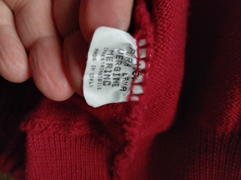 Bluza lana merino, bordo